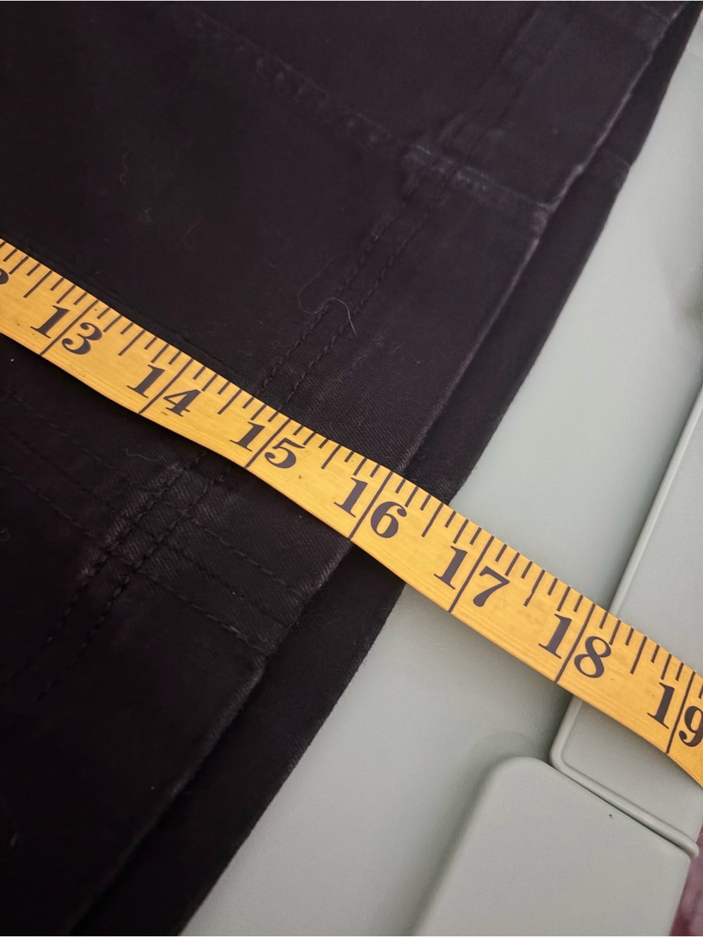 Rewash Black Mini Skirt - Paneled Straight Silhouette - Picture 8 of 8